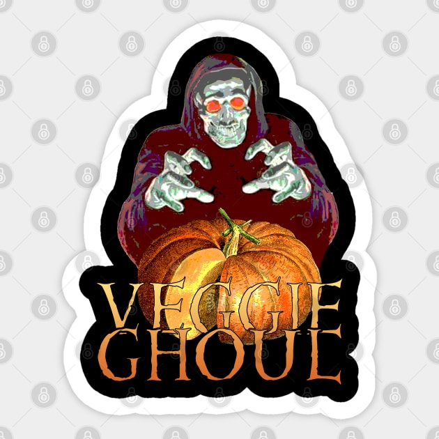 Vegetarian Ghoul Sticker by MichaelaGrove